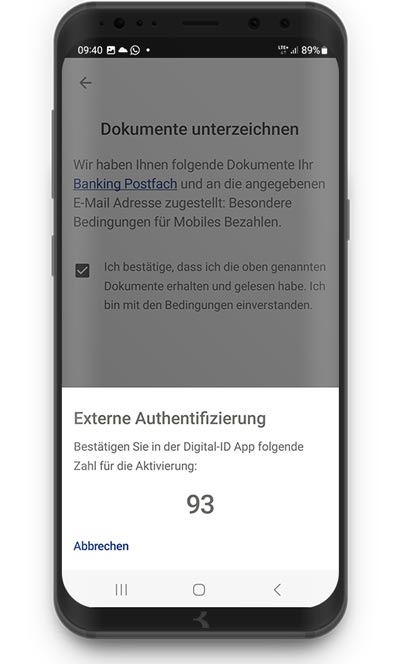 Android Wallet Pay 6 (2/3) ©Bank Burgenland