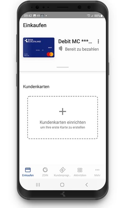 Android Wallet Pay 10 (3/1) ©Bank Burgenland