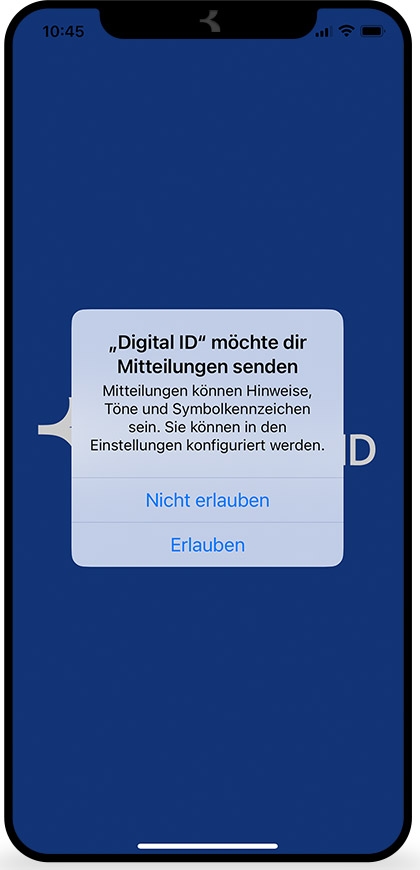 Digital ID App: Kurzanleitung Screen 06 ©Bank Burgenland