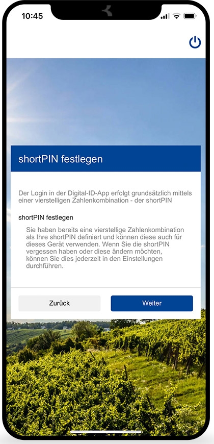 Digital ID App: Kurzanleitung Screen 07 ©Bank Burgenland