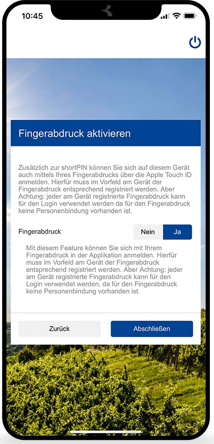 Digital ID App: Kurzanleitung Screen 08 ©Bank Burgenland