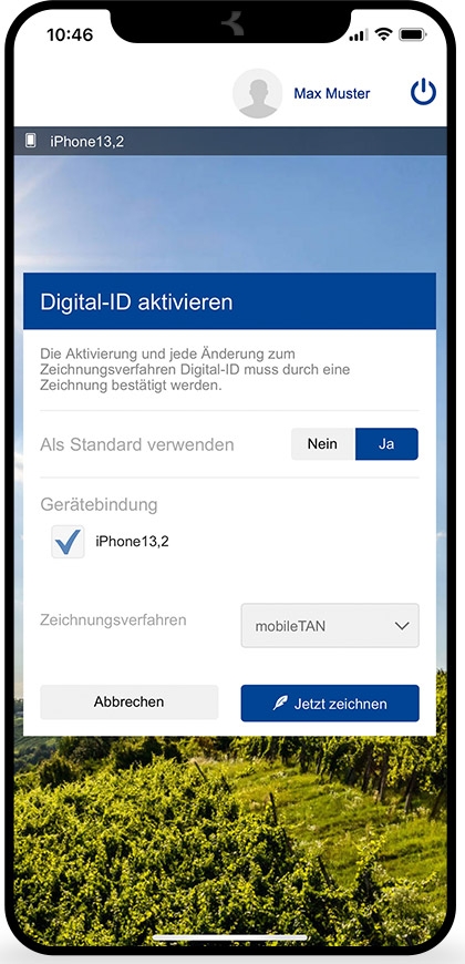 Digital ID App: Kurzanleitung Screen 09 ©Bank Burgenland