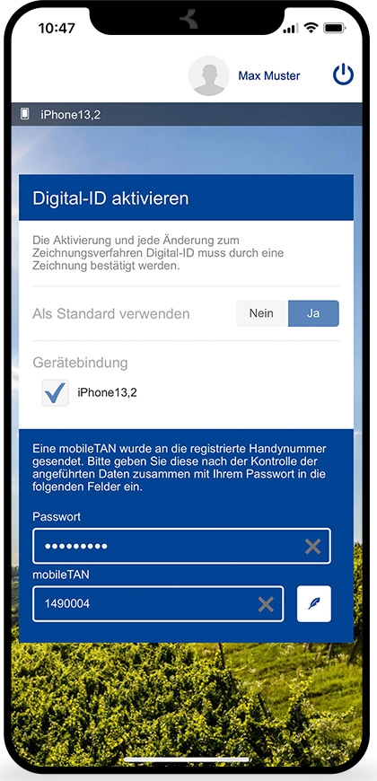 Digital ID App: Kurzanleitung Screen 10 ©Bank Burgenland